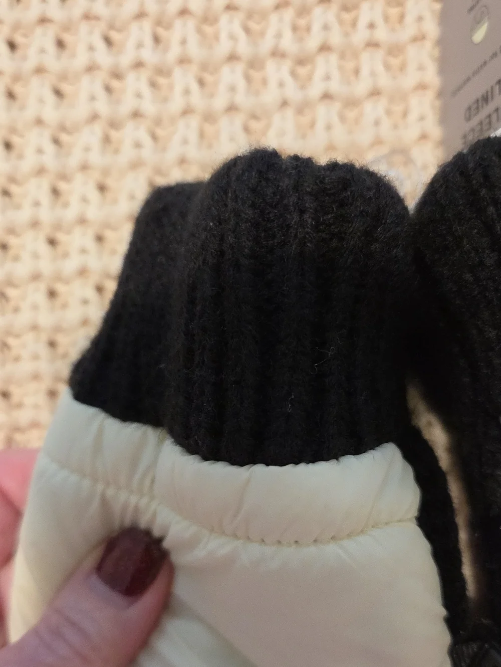 Hunter Women's Intrepid Fleece Mittens In White Willow Size S/M